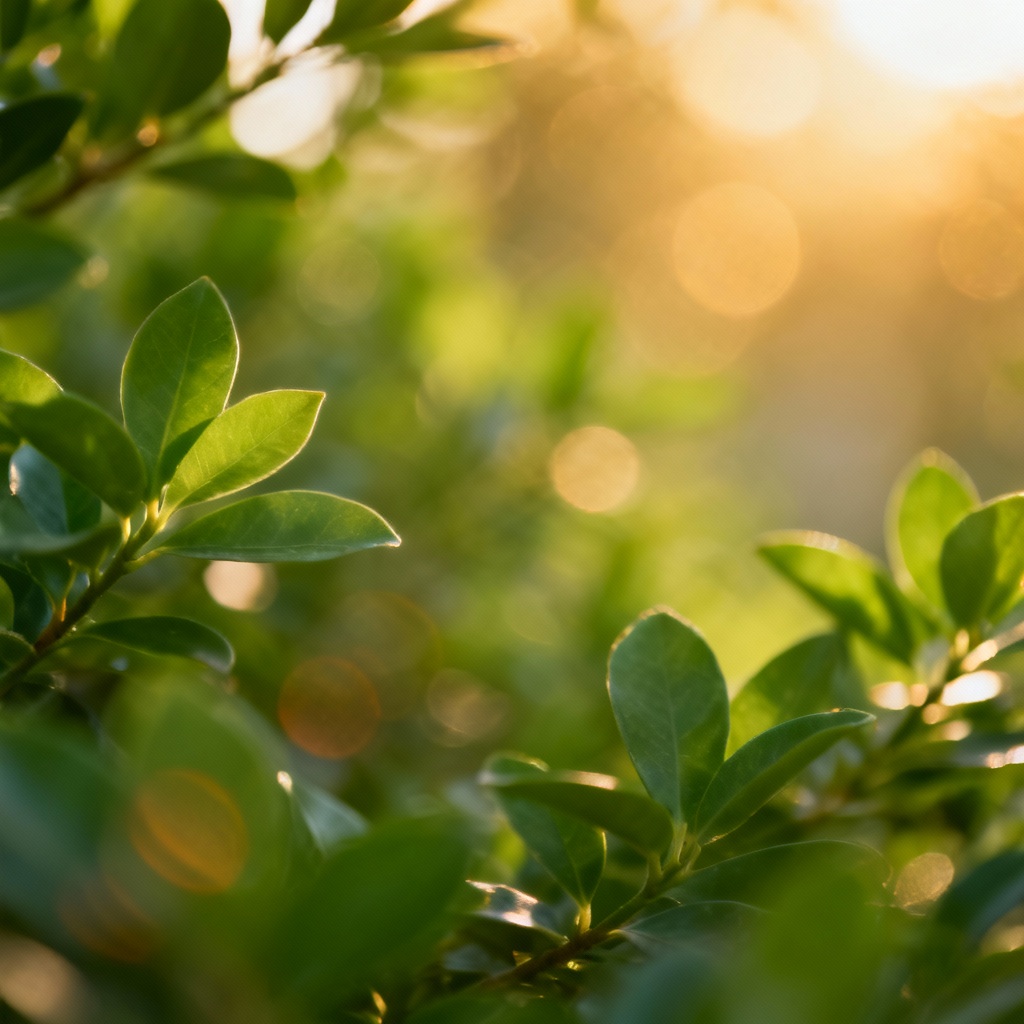 AI nature bokeh background