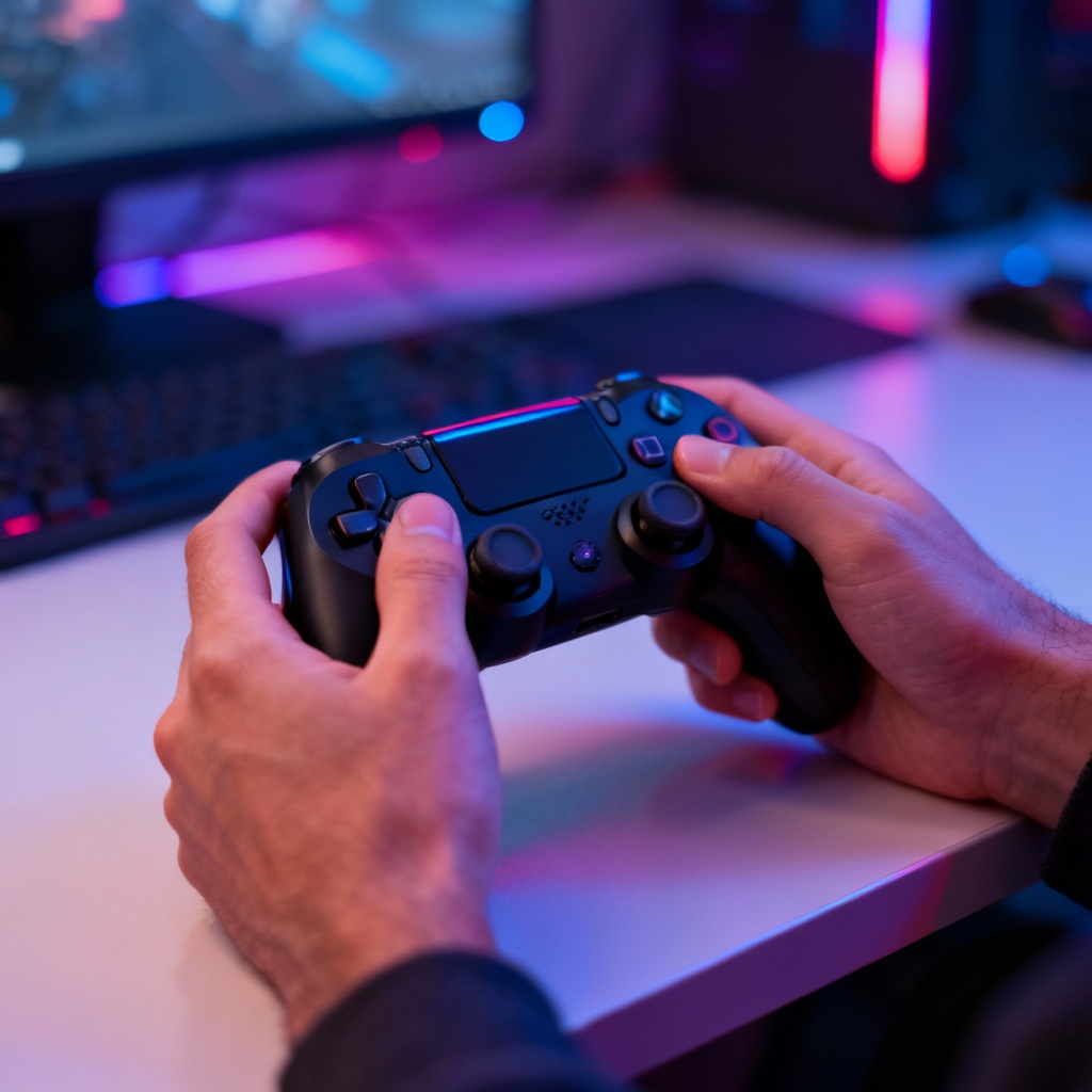 Accurate hand placement on a game controller