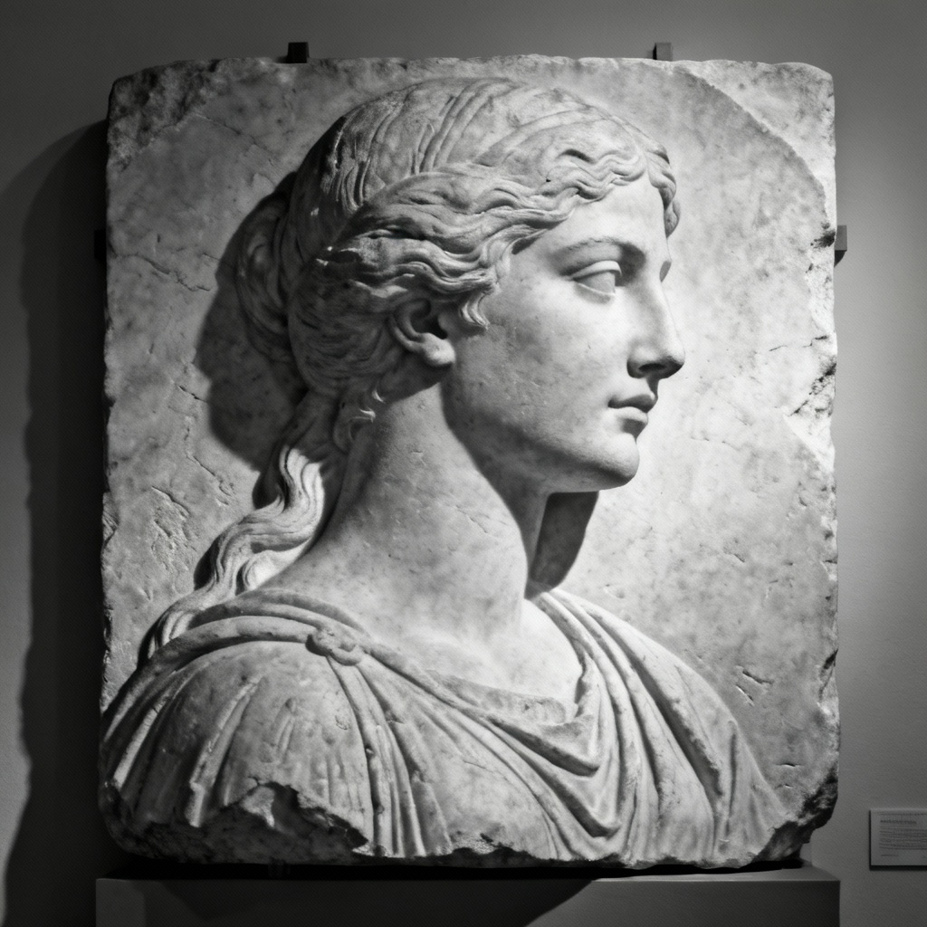 AI Stone Bas Relief Goddess