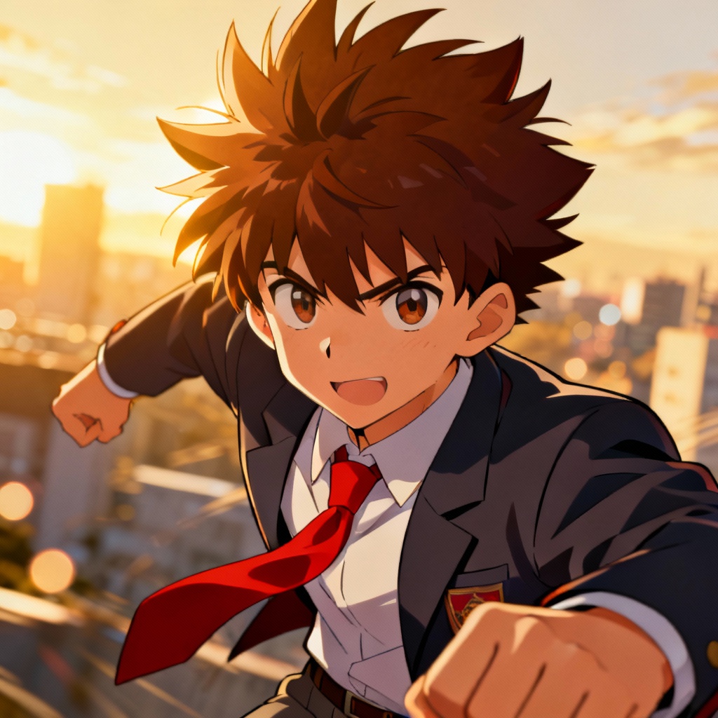 AI anime boy generator shonen hero style