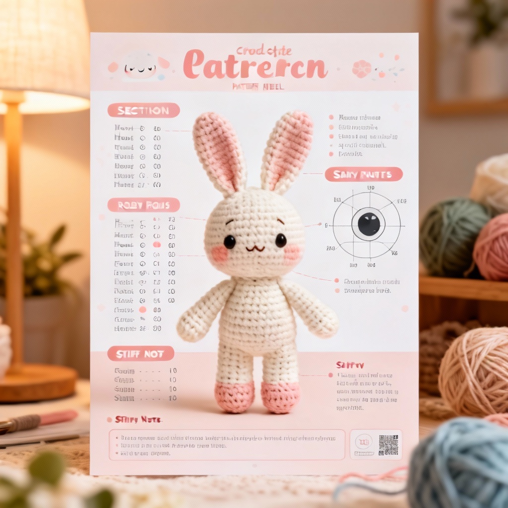 AI amigurumi bunny crochet pattern step by step guide
