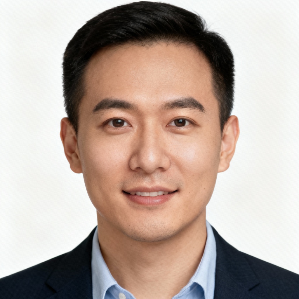 AI professional headshot for LinkedIn with clean studio look