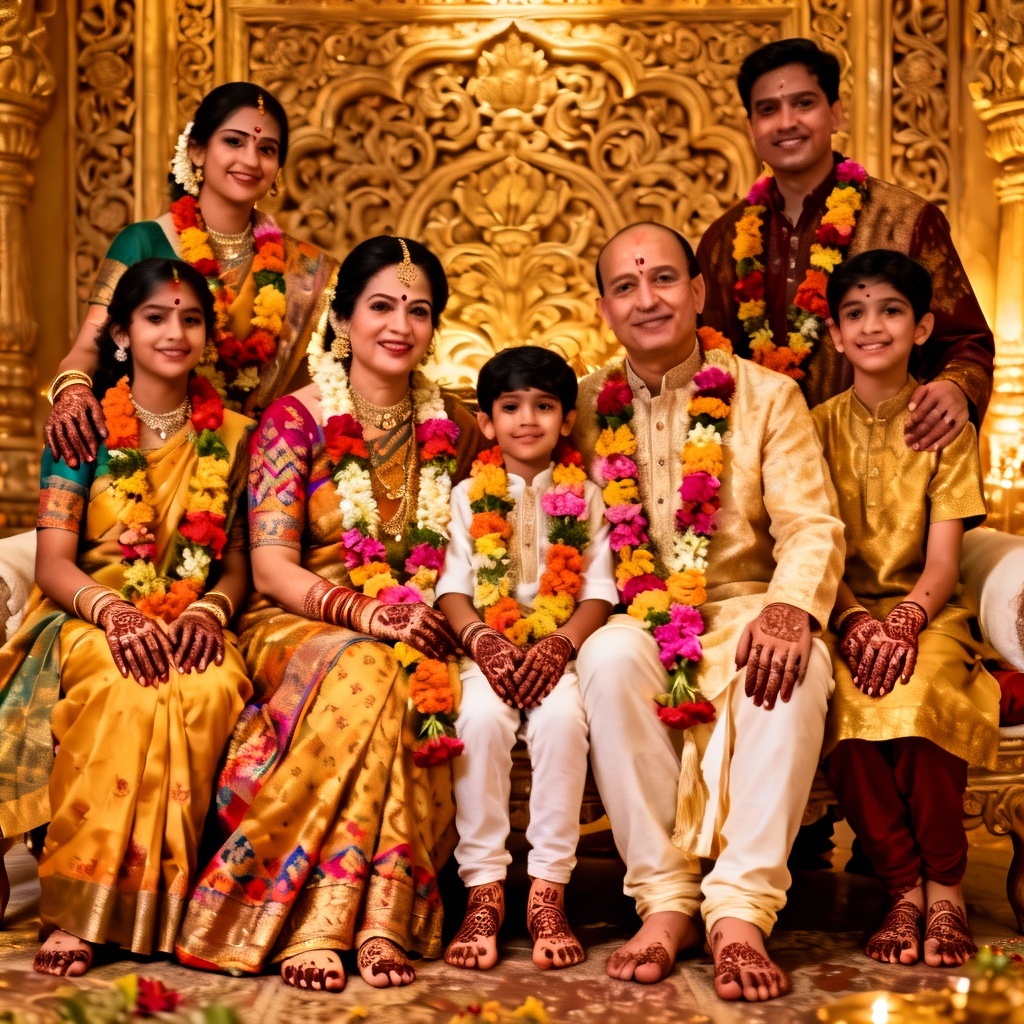 AI Traditional Wedding Ceremony Photo