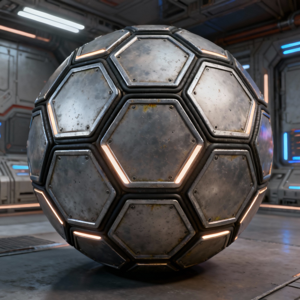 AI Sci Fi Panel PBR Material