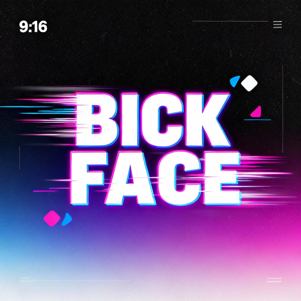 Kinetic text hook for vertical reel