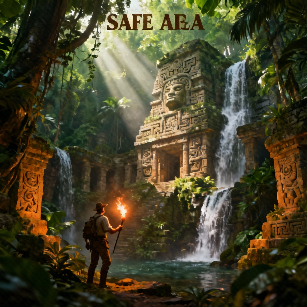 AI adventurous theme jungle ruins discovery