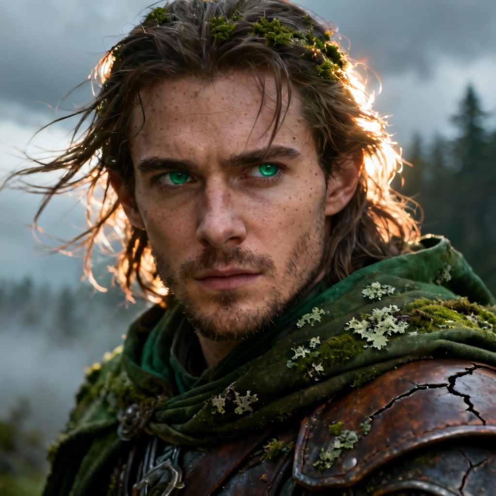 AI ranger portrait with cinematic lighting