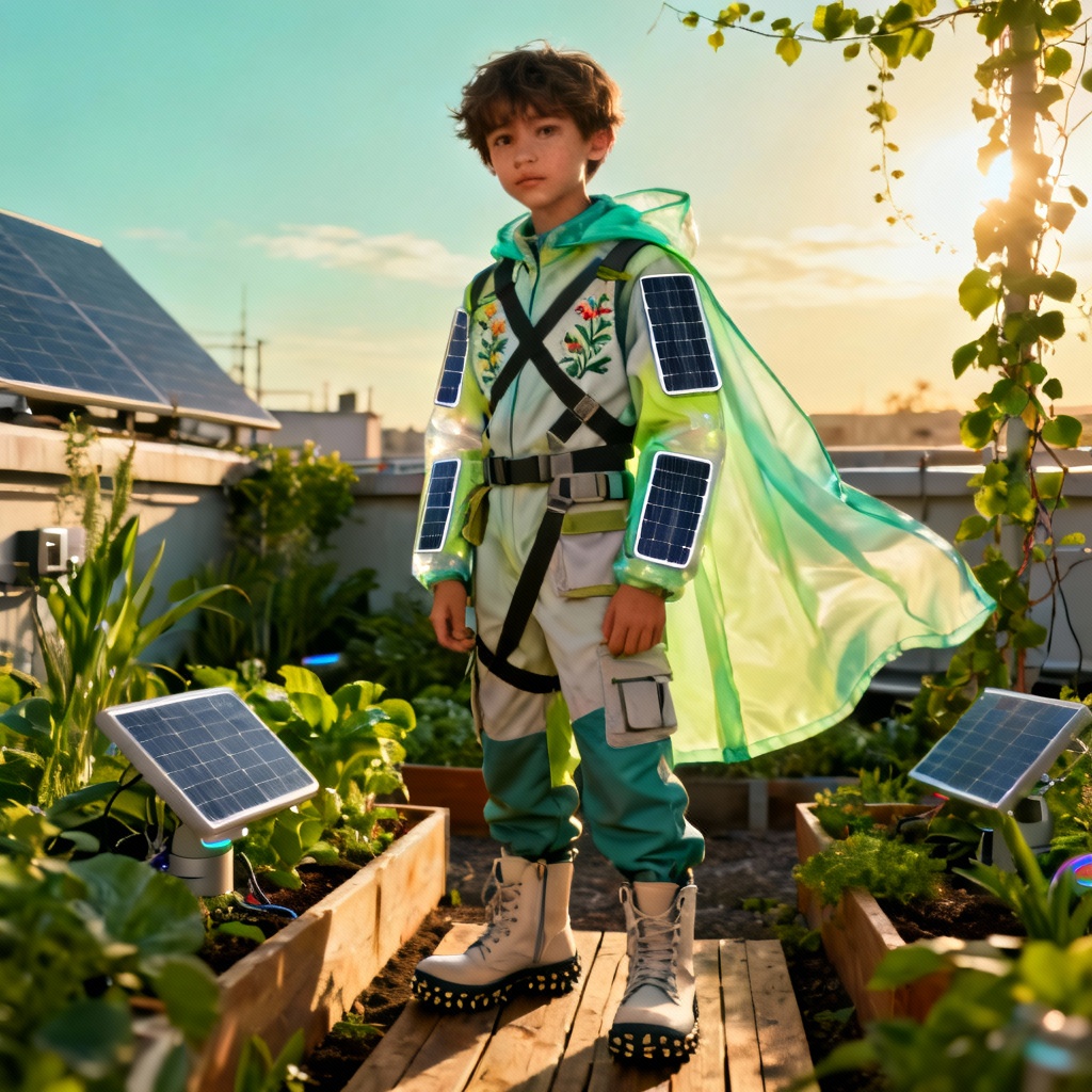 AI Solarpunk Explorer Costume
