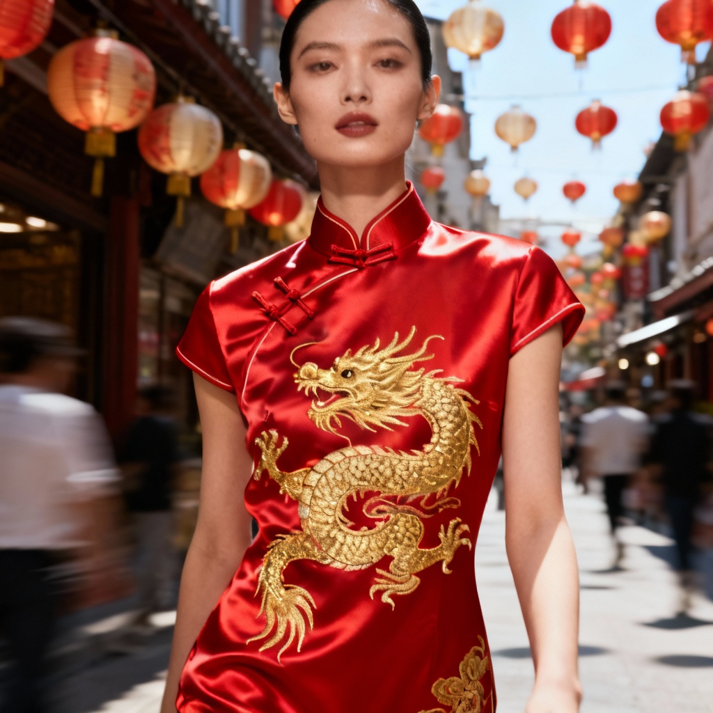 AI Lunar New Year Cheongsam