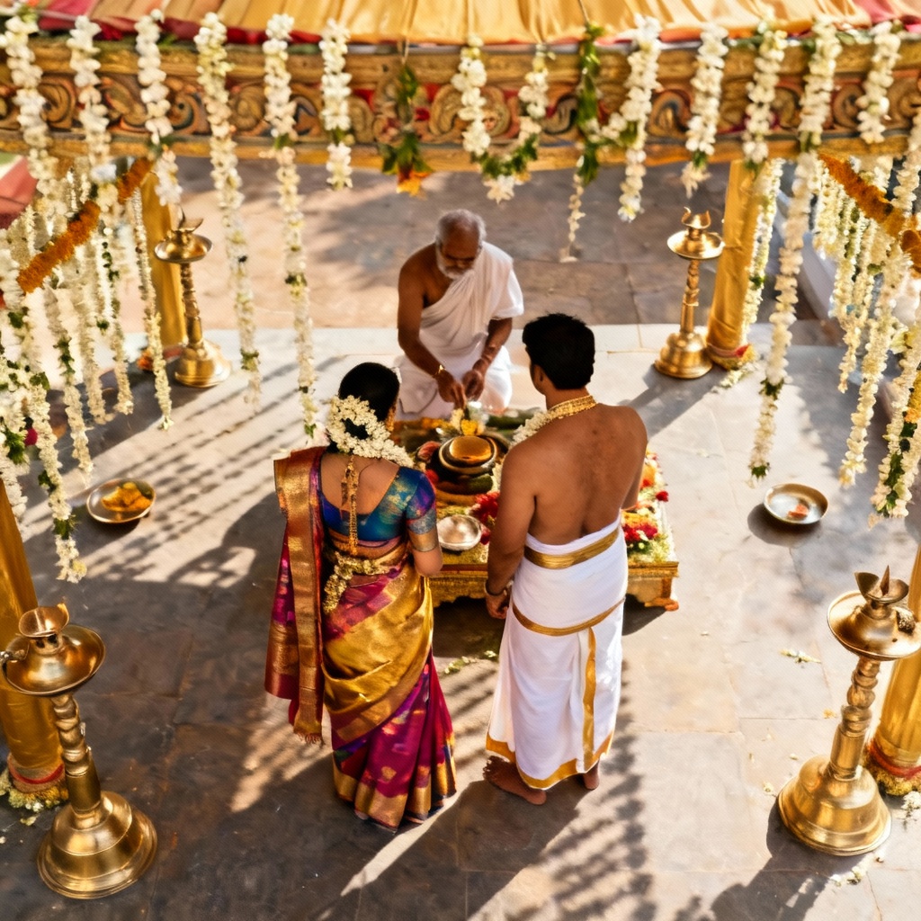 AI South Indian temple wedding rituals