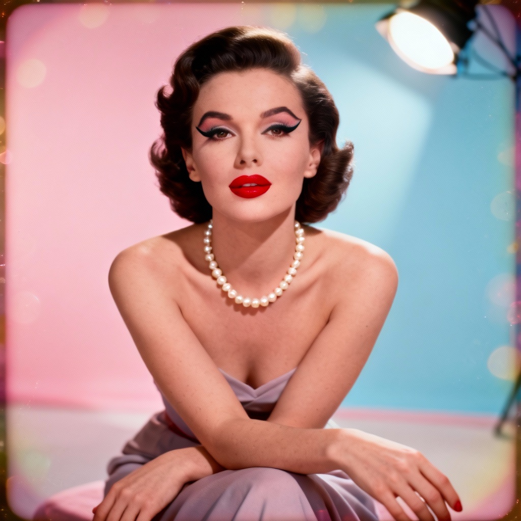 AI Retro 1950s Studio Beauty