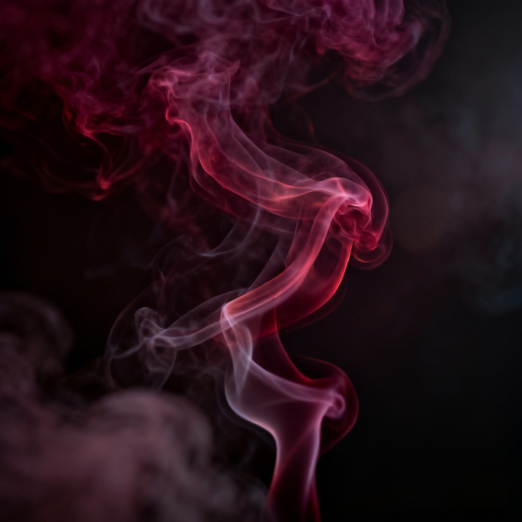 AI Maroon Abstract Smoke