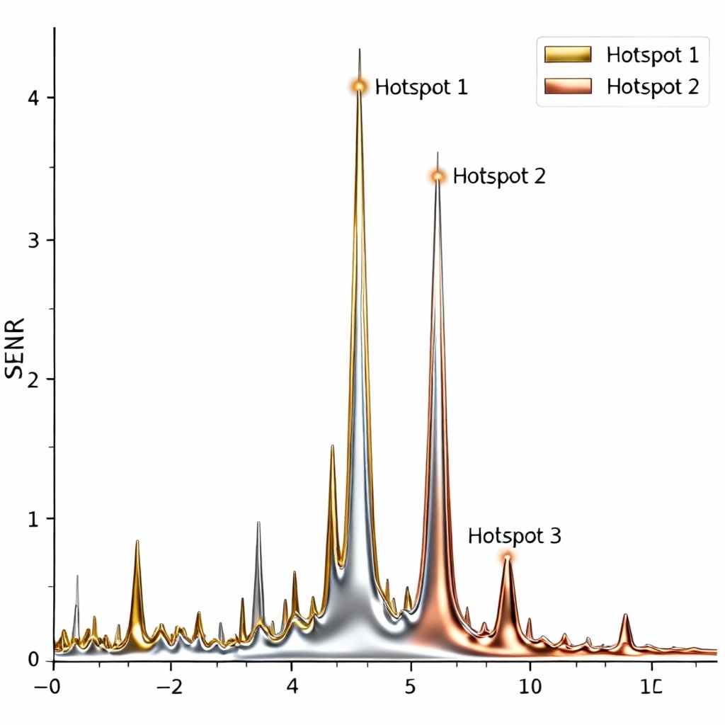 SERS spectrum with enhanced narrow peaks