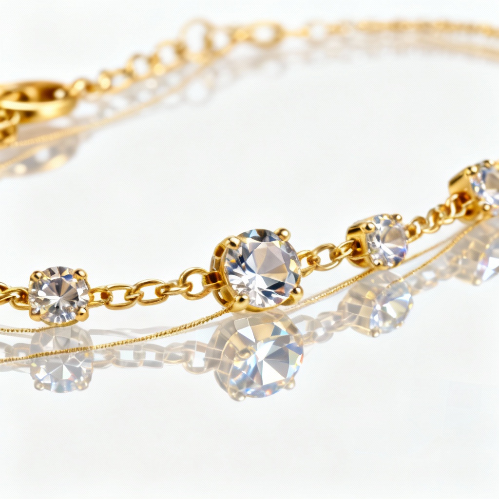 AI cutout for reflective jewelry macro shot