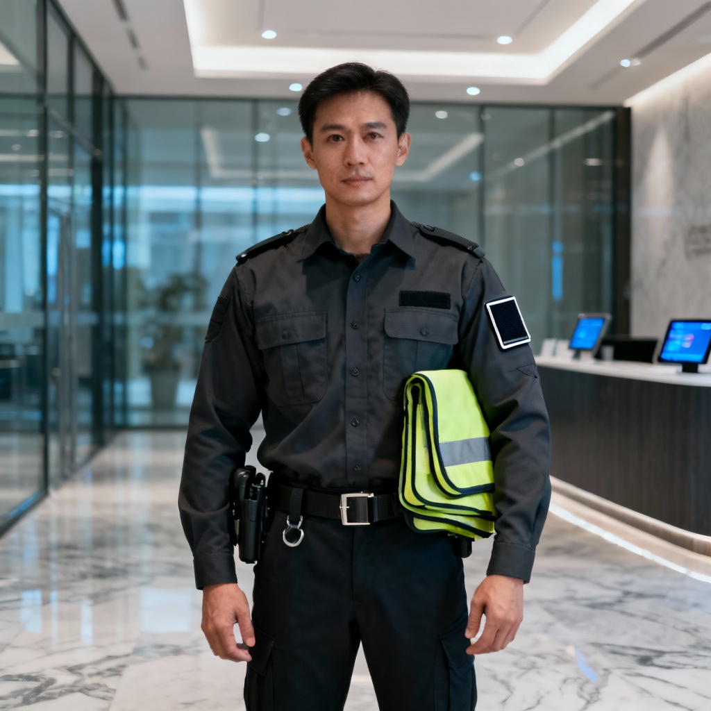 AI security uniform with functional workwear details