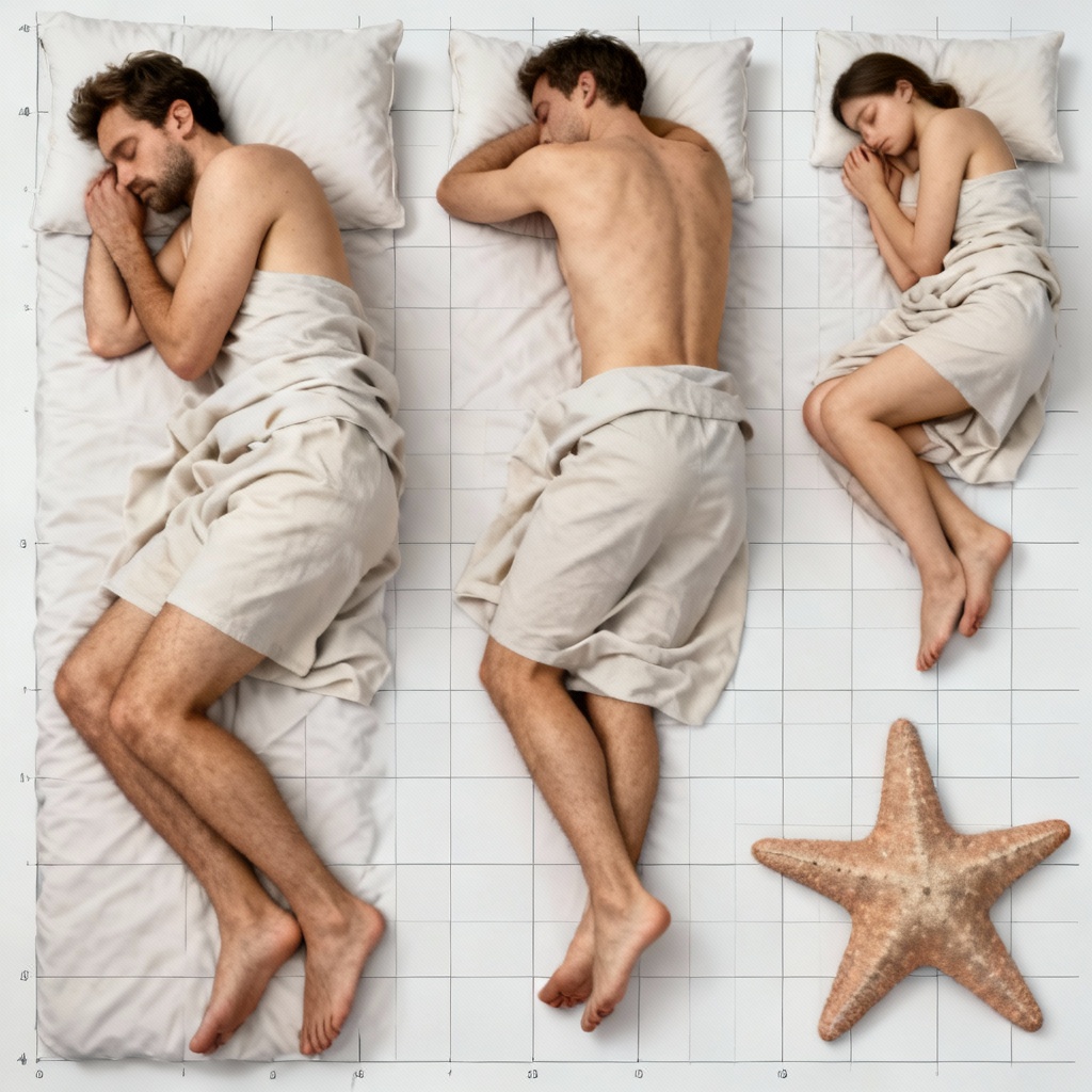 AI Sleeping Pose Reference Grid