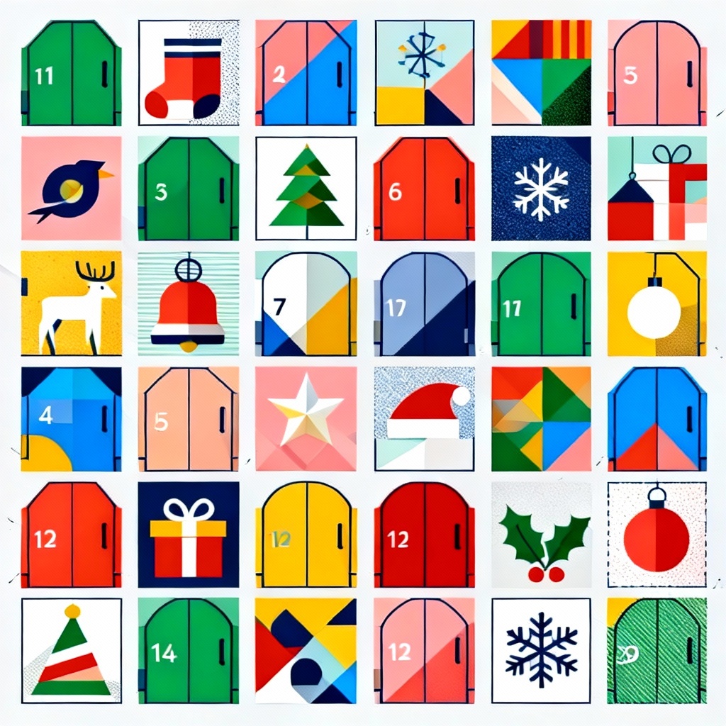 AI Flat Icon Advent Calendar