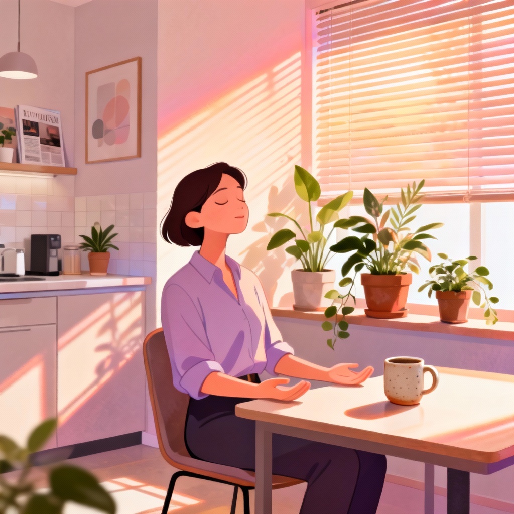 AI work life balance break illustration