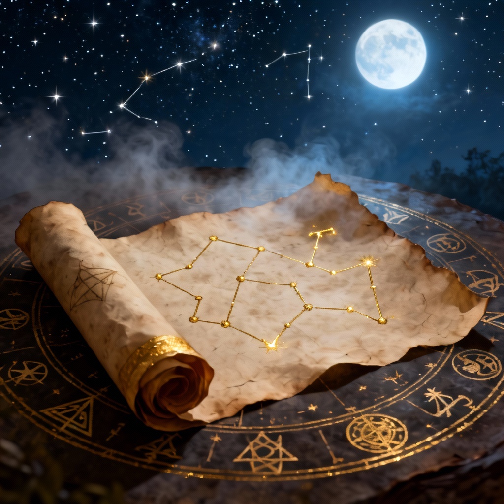 AI Prophecy Celestial Omen Scroll