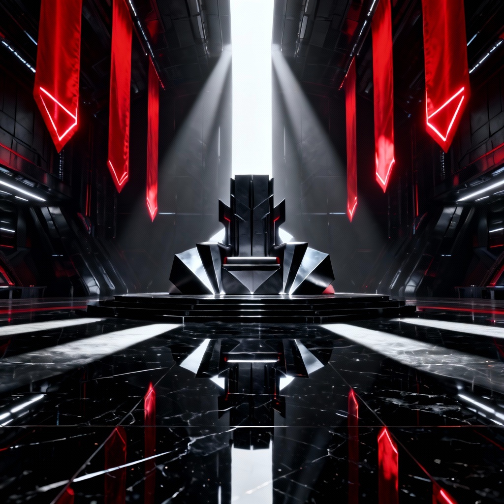 AI sci fi galactic imperial throne room