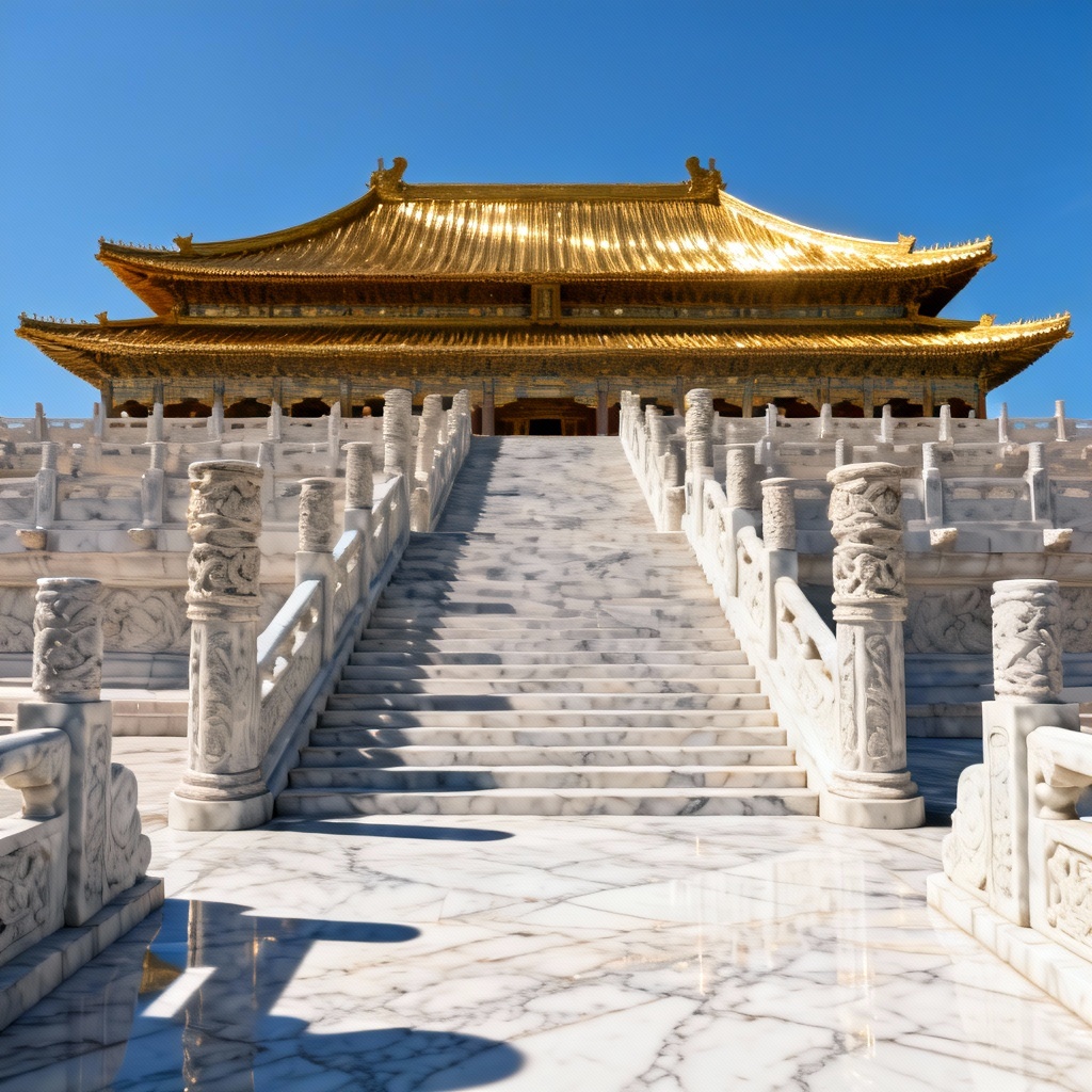 AI grand ceremonial hall inside the Forbidden City