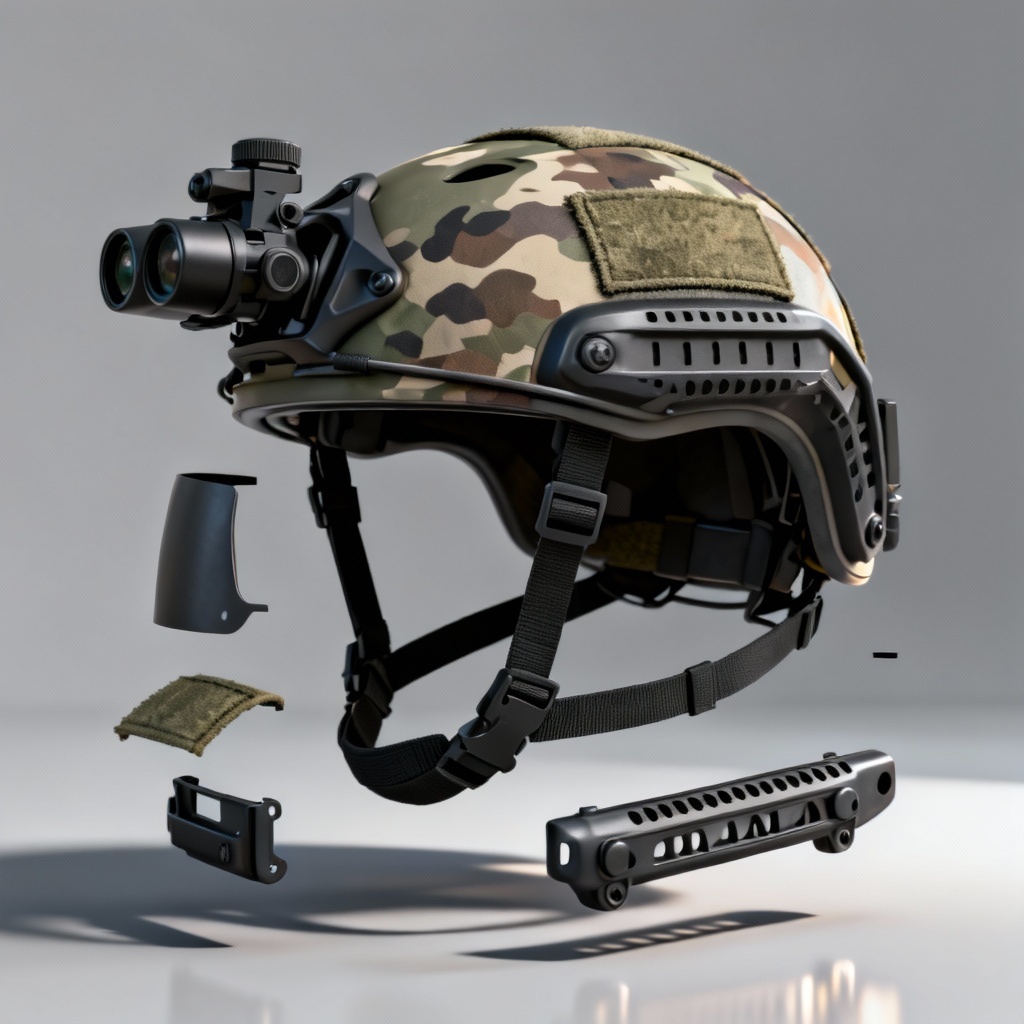 AI Tactical Helmet With Accessories