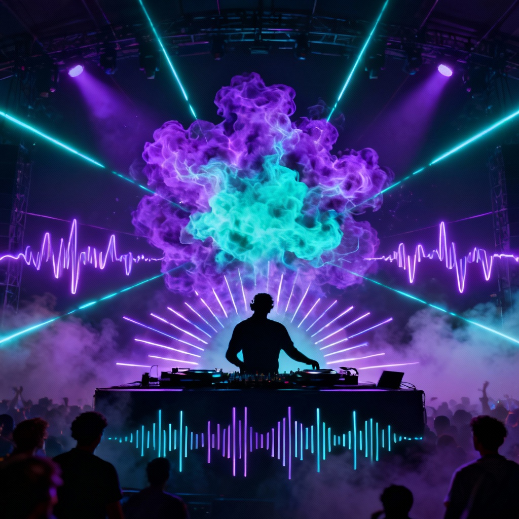 AI music energy visualizer artwork