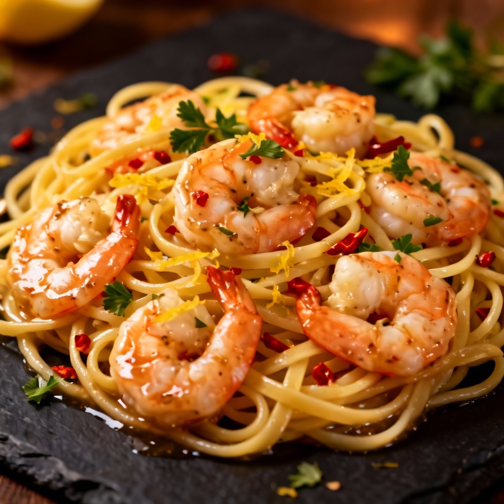 AI 30-Minute Shrimp Garlic Pasta