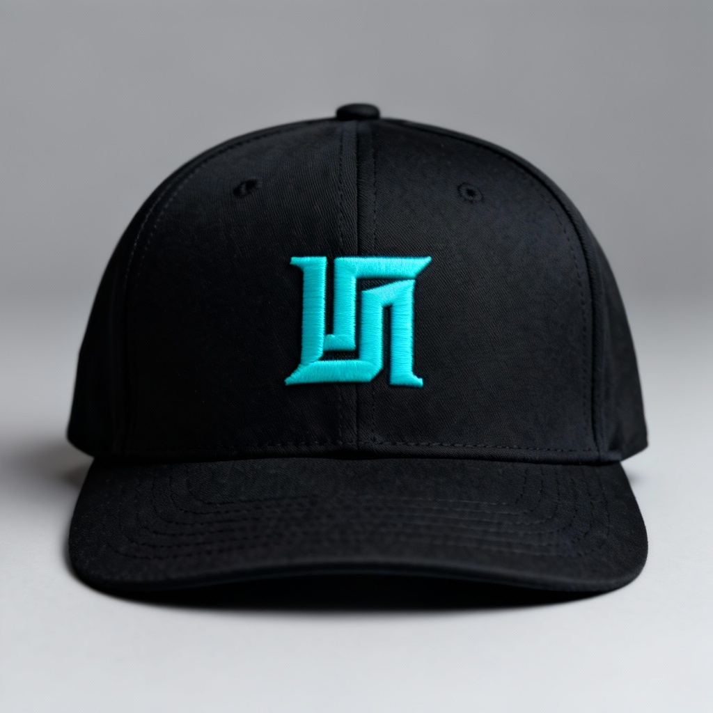 AI Snapback Hat Design on Neutral Background