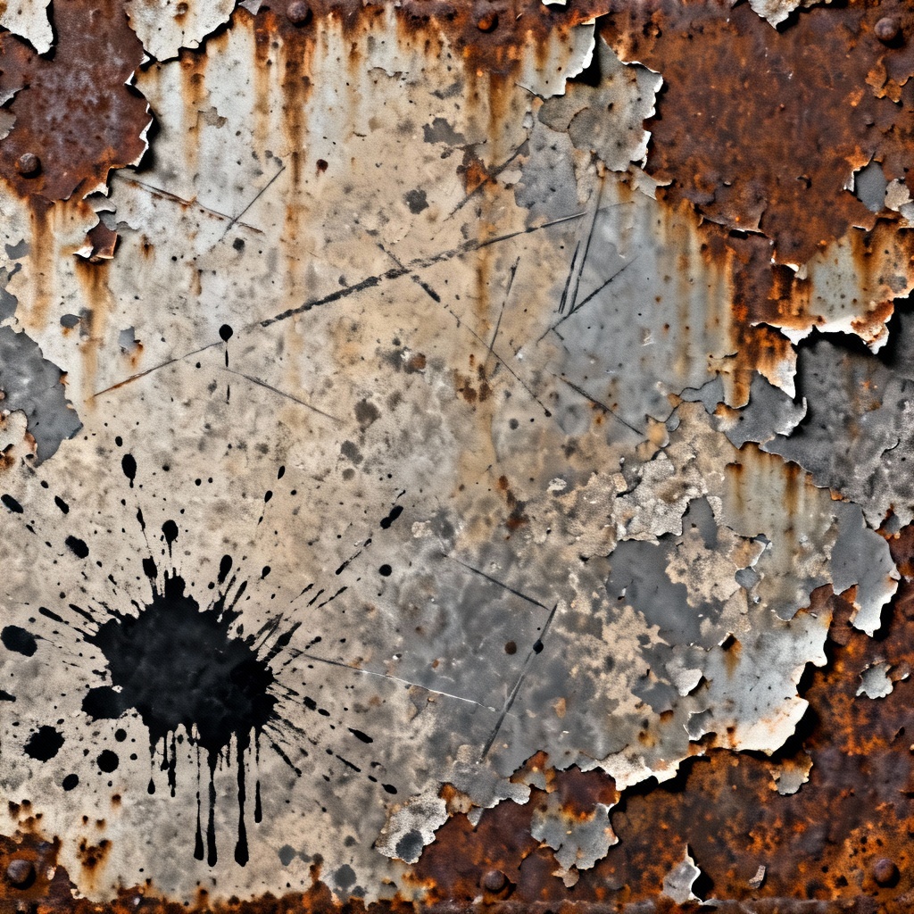 AI rust and paint splatter grunge texture