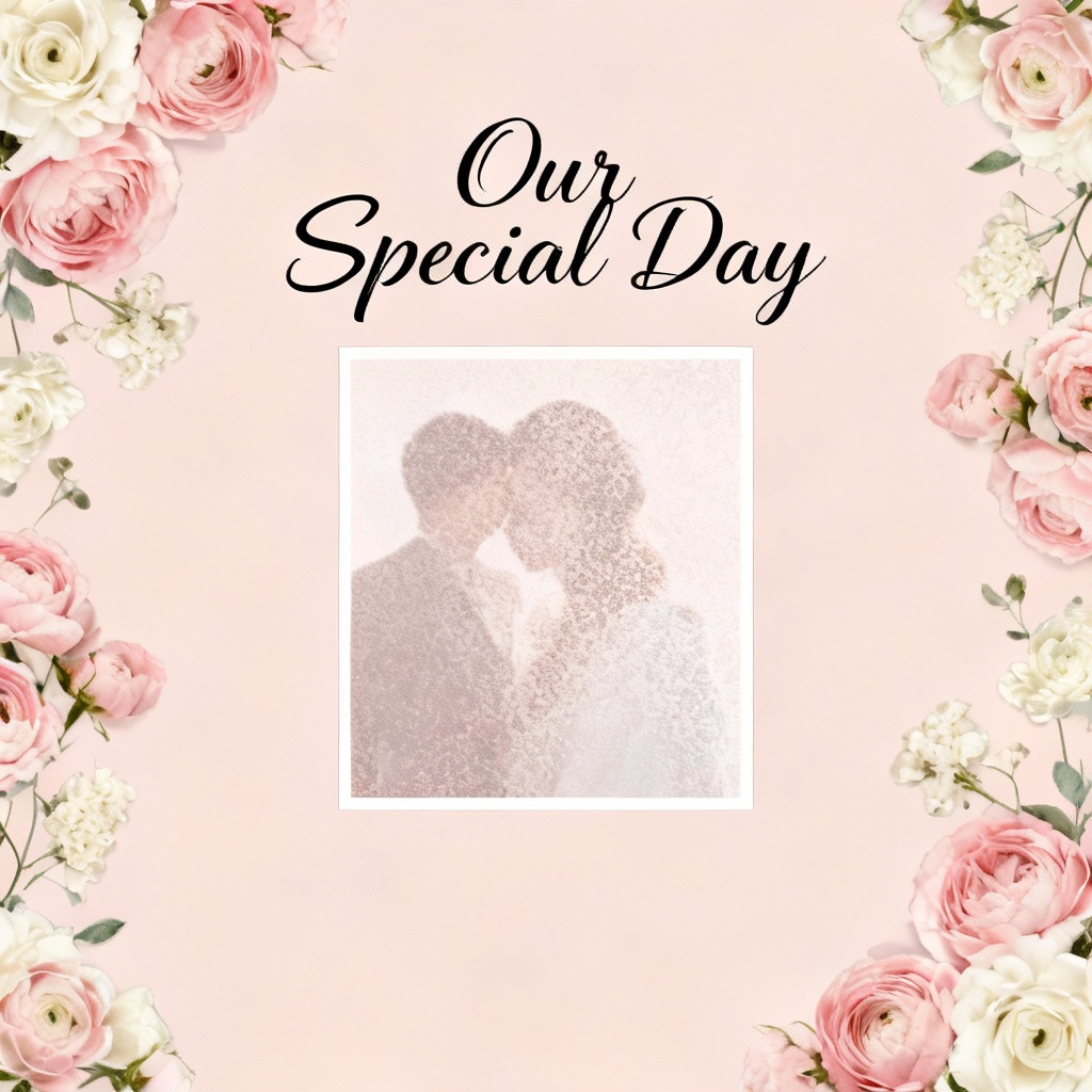 AI save-the-date style card for matrimonial introduction