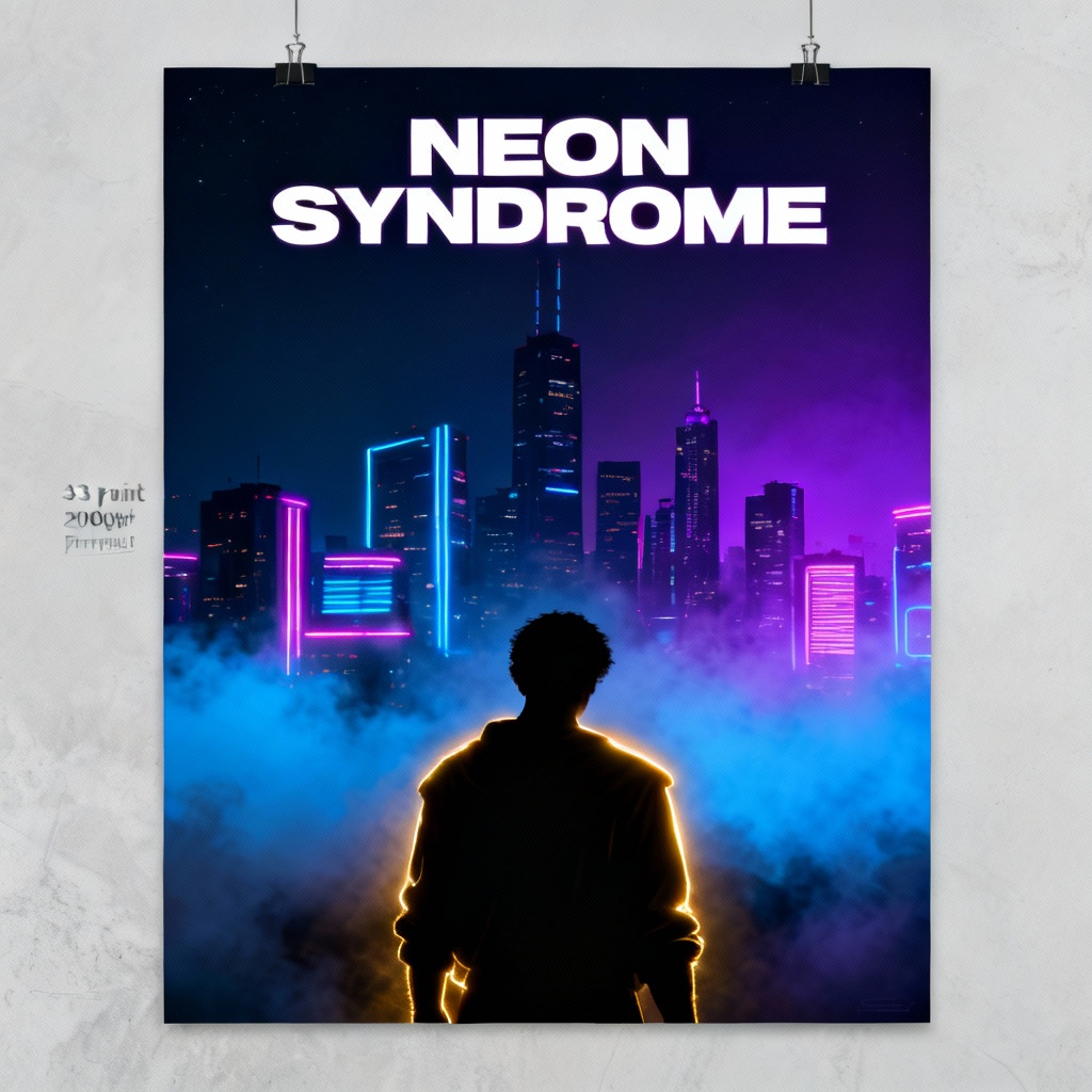 AI Neon City Movie Poster