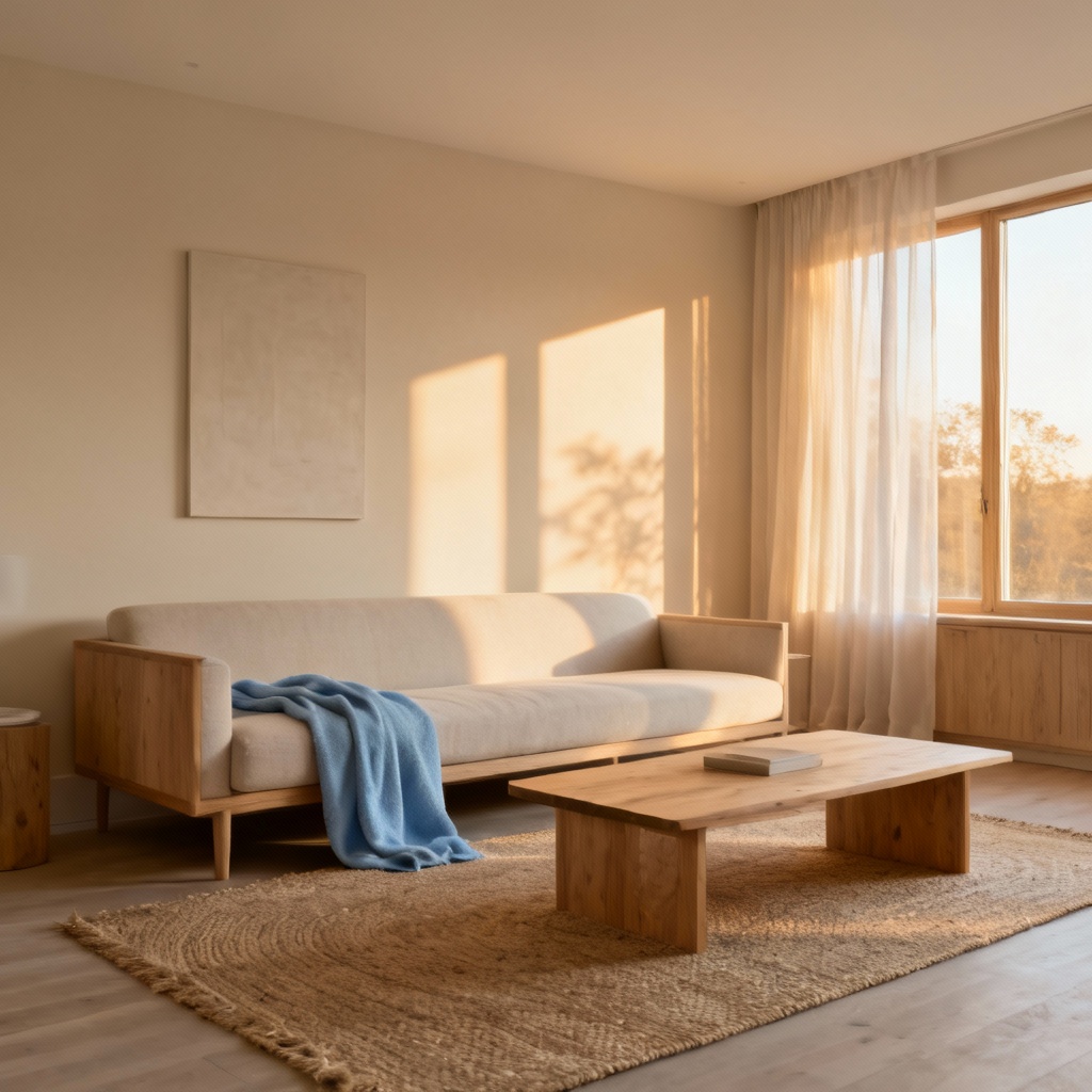 AI muted Scandinavian interior palette