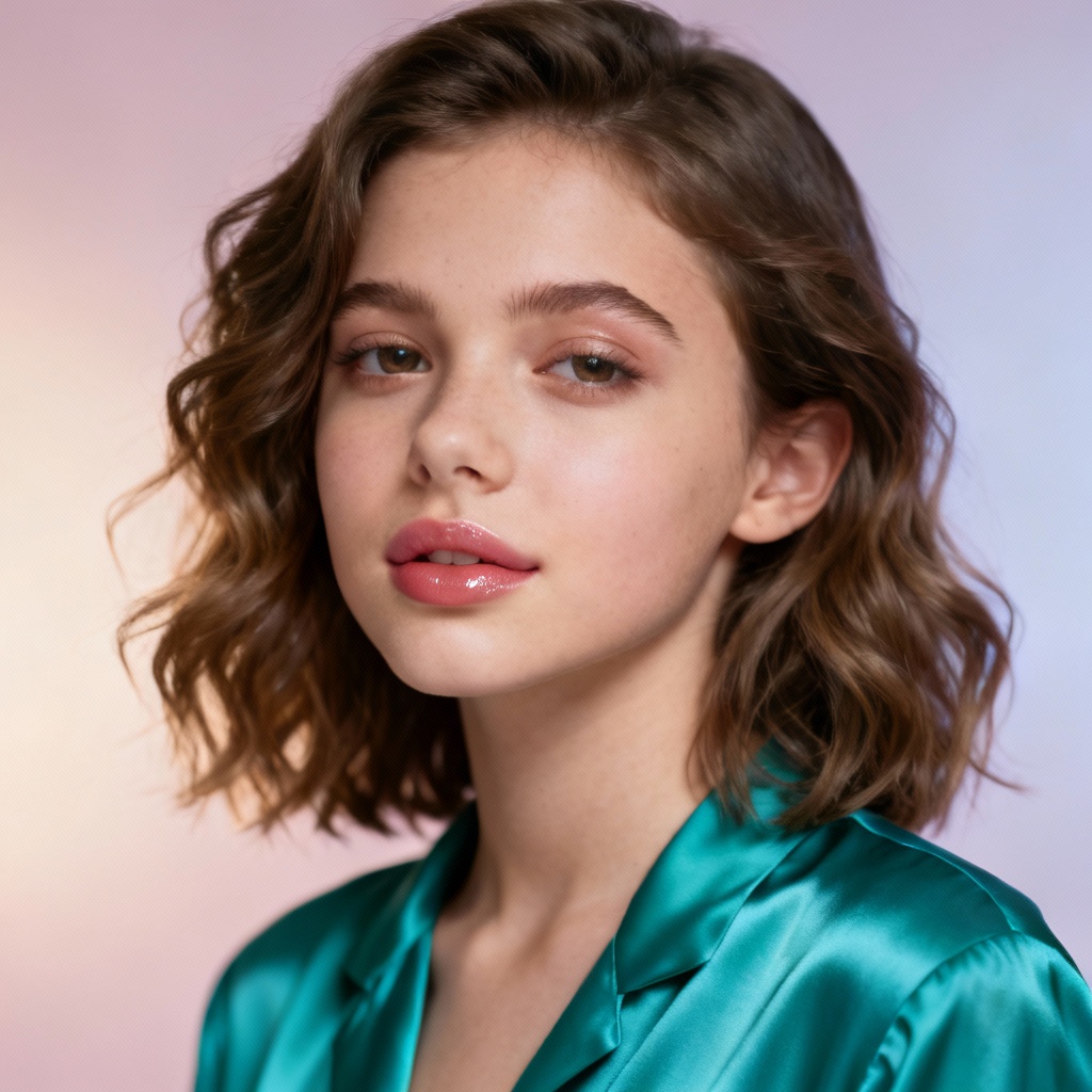 AI Dream Girl Portrait in Soft Studio Light