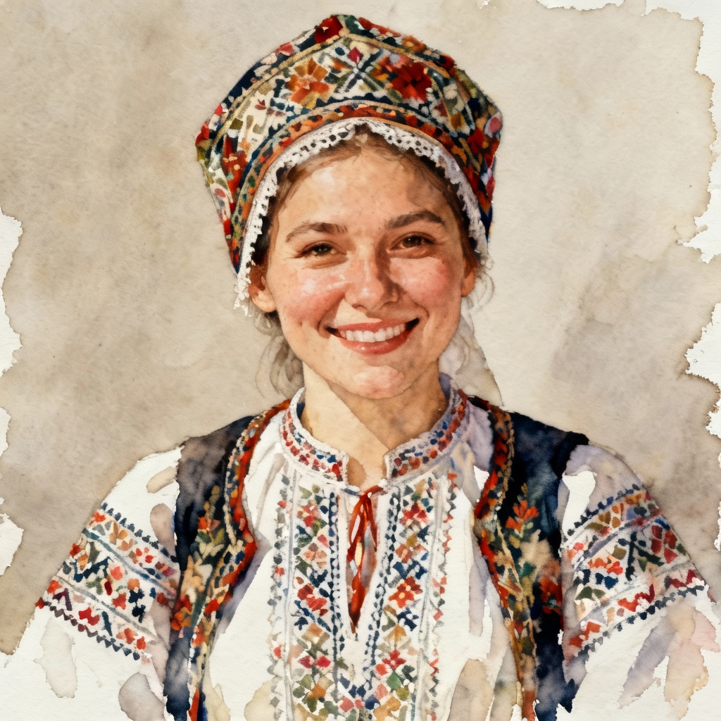 AI Folk Costume Portrait