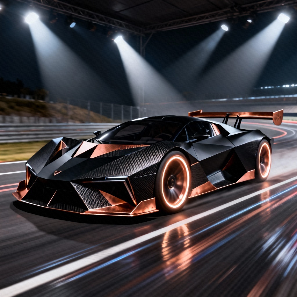 AI Electric Hypercar Concept Render