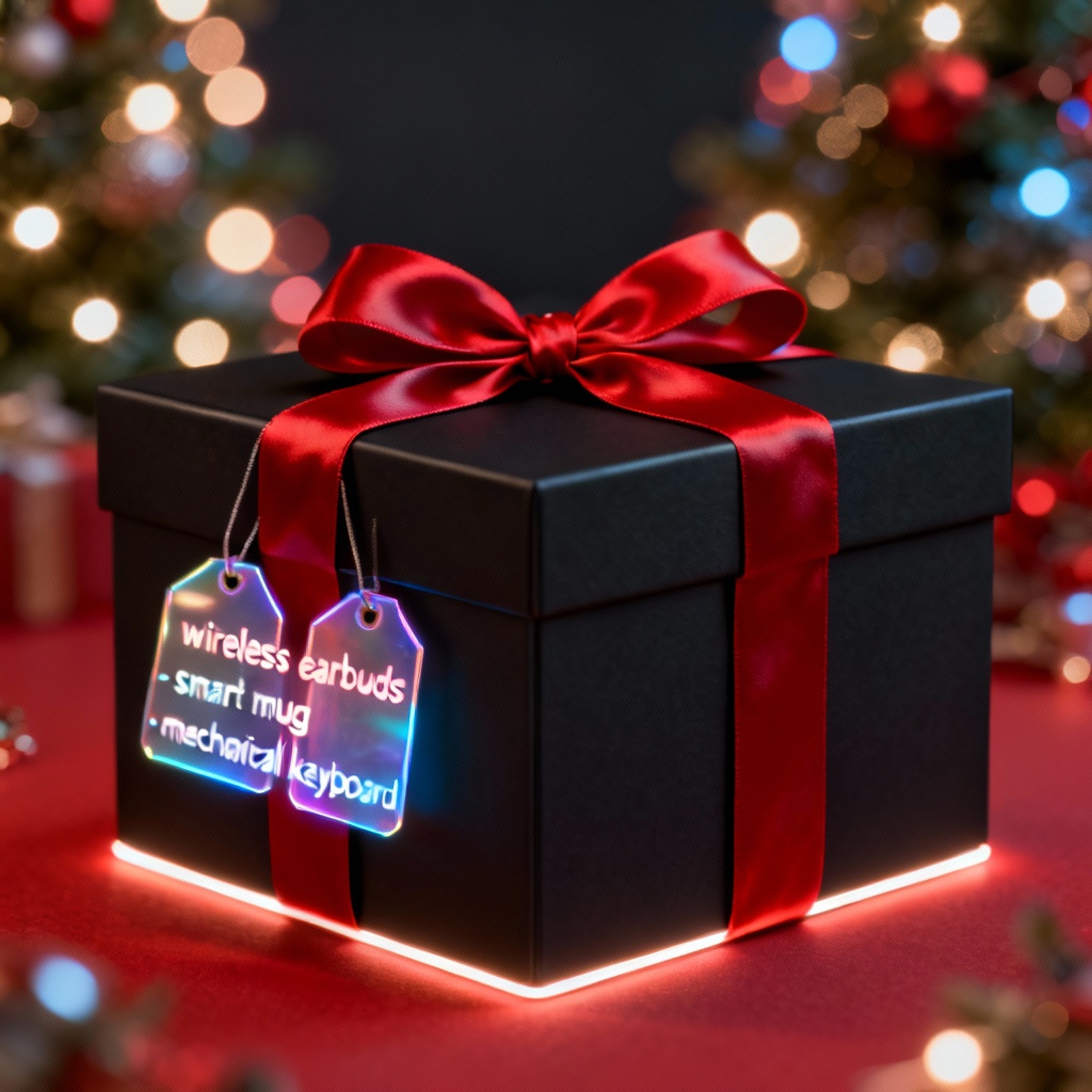 AI Minimalist Tech Gift Box for Christmas