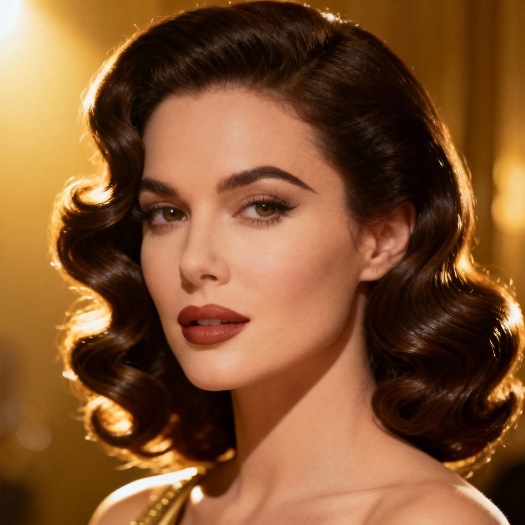 AI Elegant Hair Hollywood Waves