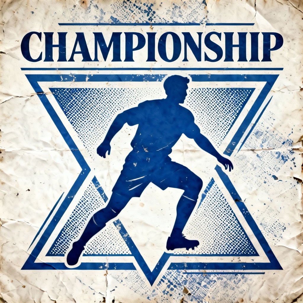 AI retro Argentine football poster with vintage typography