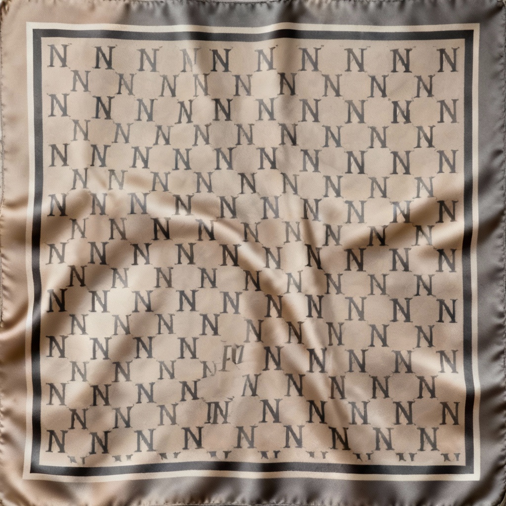 AI Branded Logo Scarf seamless monogram