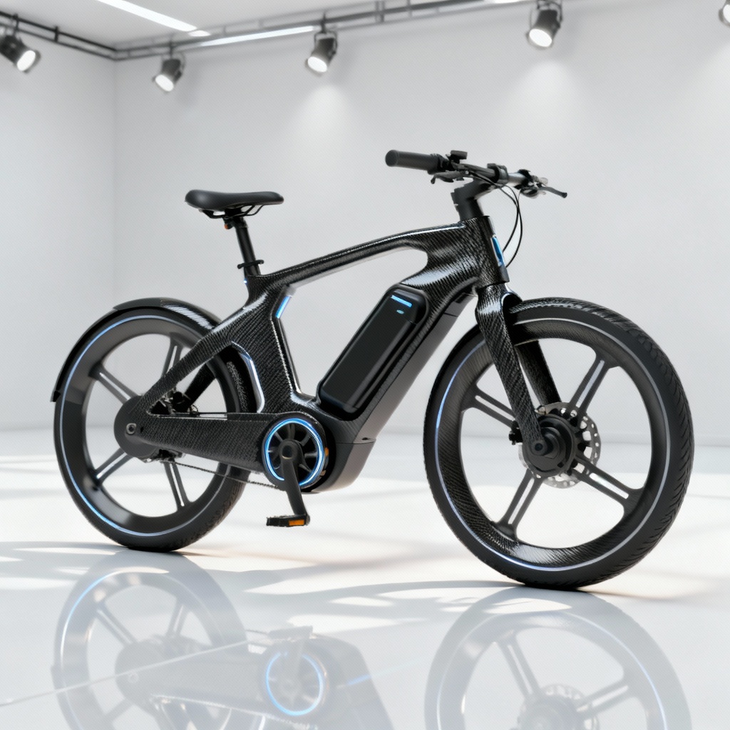 AI e-bike futuristic concept render