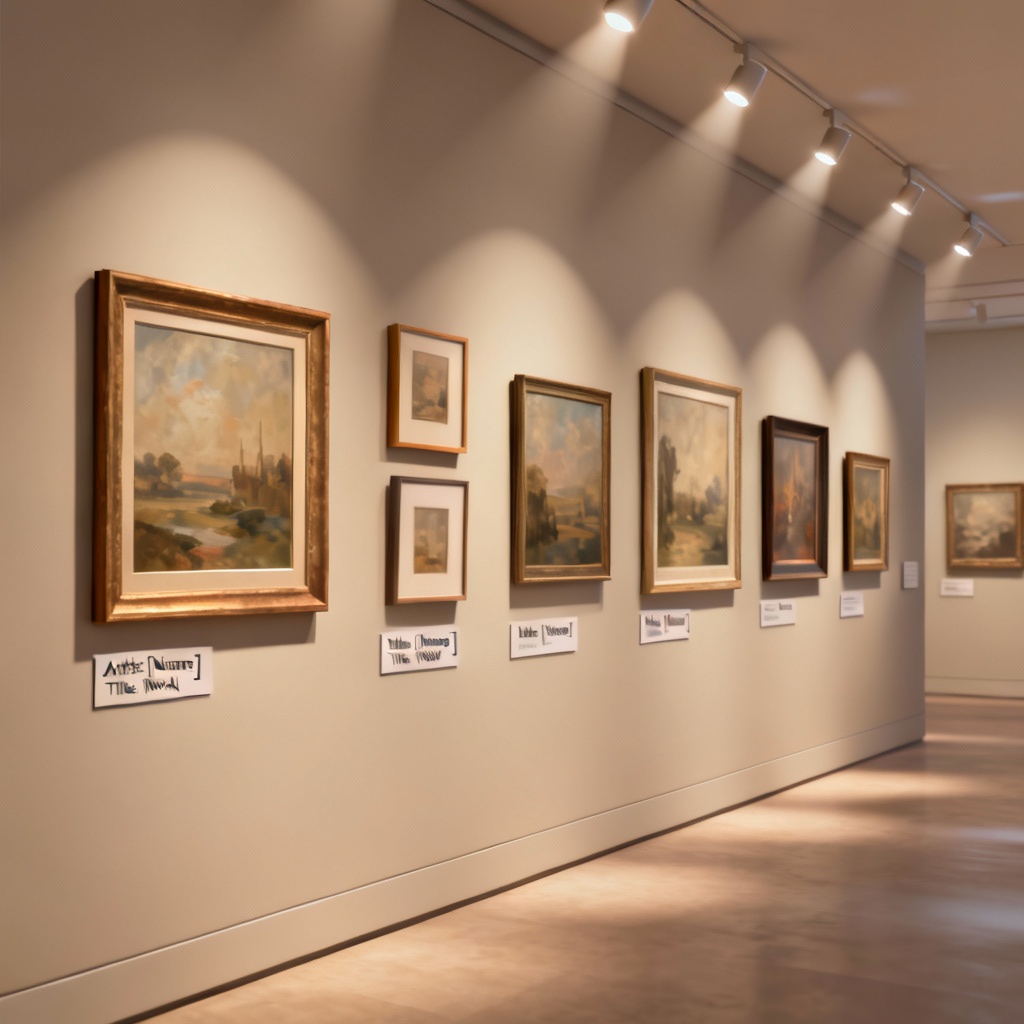 AI art exhibition wall gallery