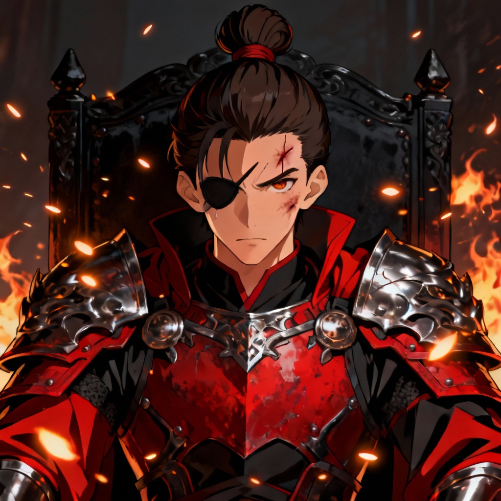 AI Zuko Avatar Ember Throne Portrait