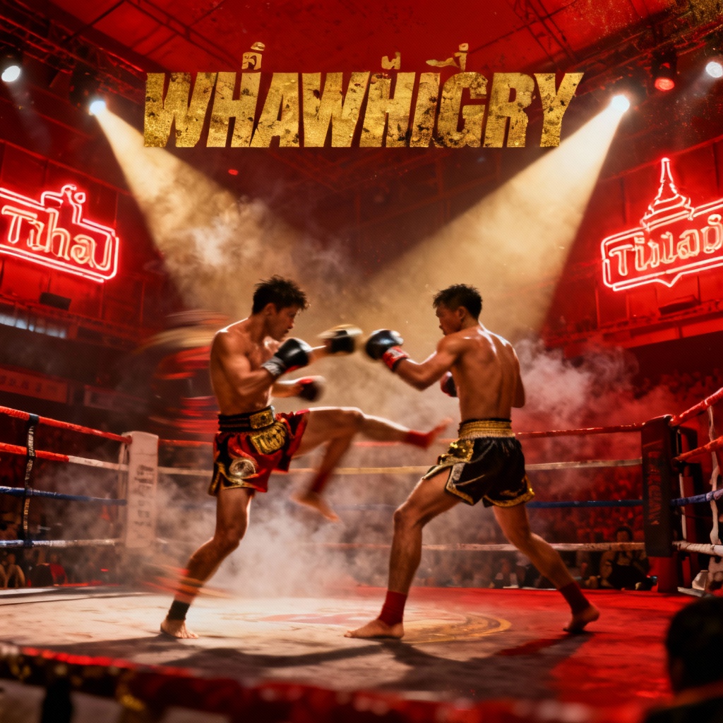 AI Muay Thai fight poster