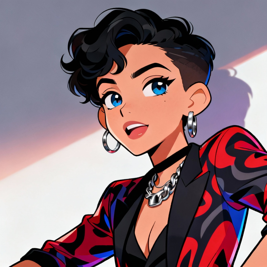 AI cartoon celebrity portrait