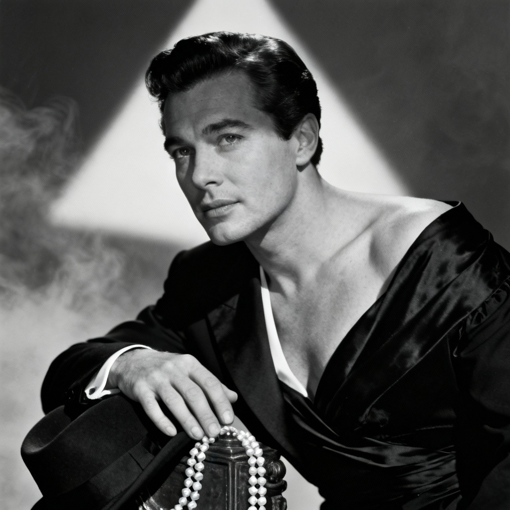 AI classic Hollywood celebrity portrait