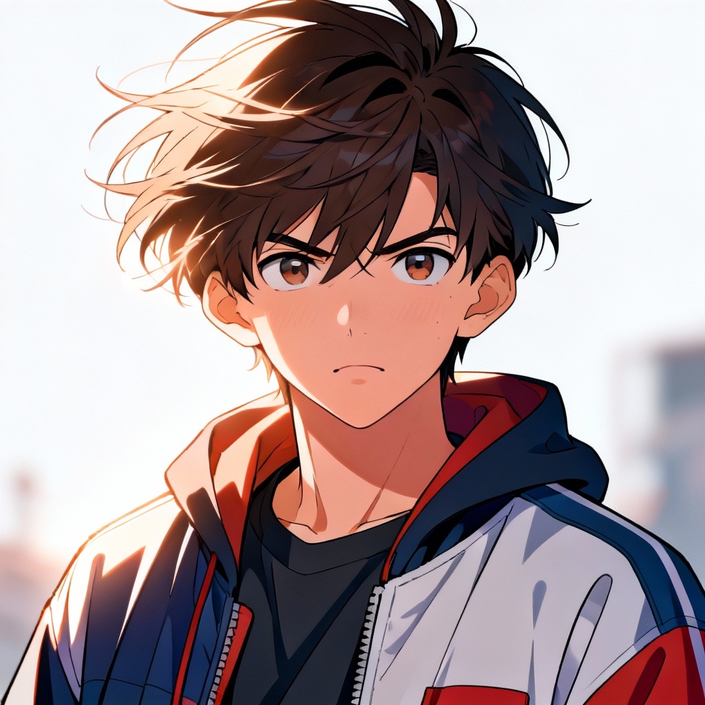AI manhwa hero portrait in webtoon style