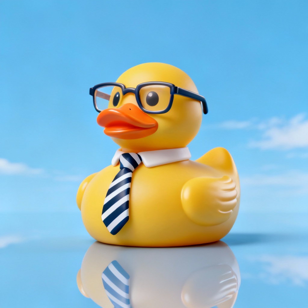 3D rubber duck business portrait avatar