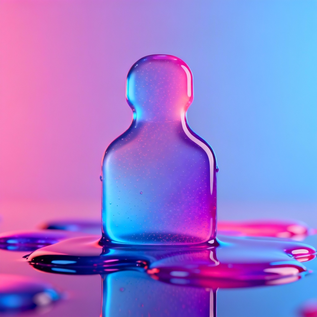 AI liquid gradient product animation