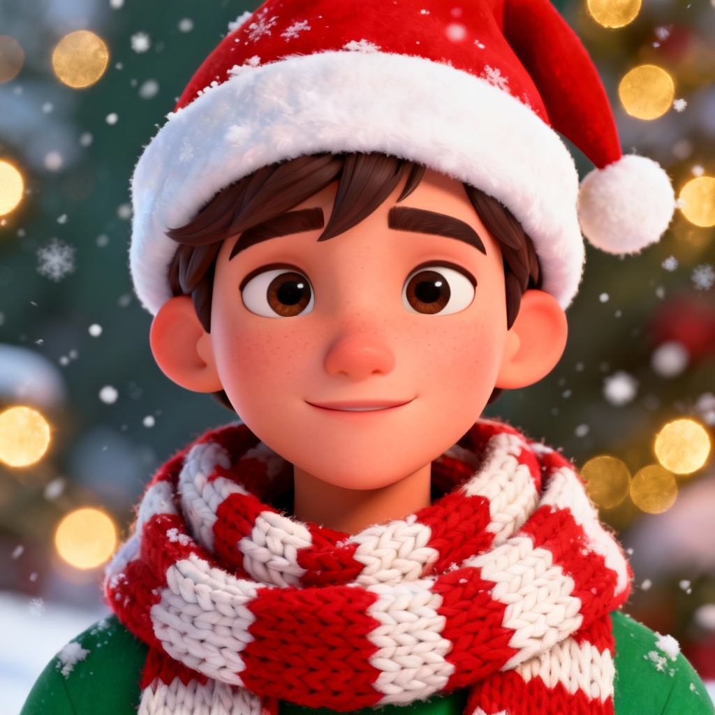 AI Cozy Santa Selfie Avatar
